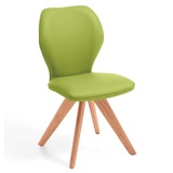 Niehoff Sitzmöbel Colorado Trend-Line Design-Stuhl Gestell Kernbuche - Leder Napoli apple