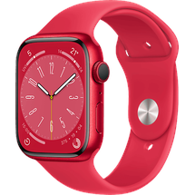 Apple Watch Series 8 GPS + Cellular 45 mm Aluminiumgehäuse product(red), Sportarmband (product)red