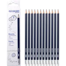 Westcott Bleistift HB 12 St. blau
