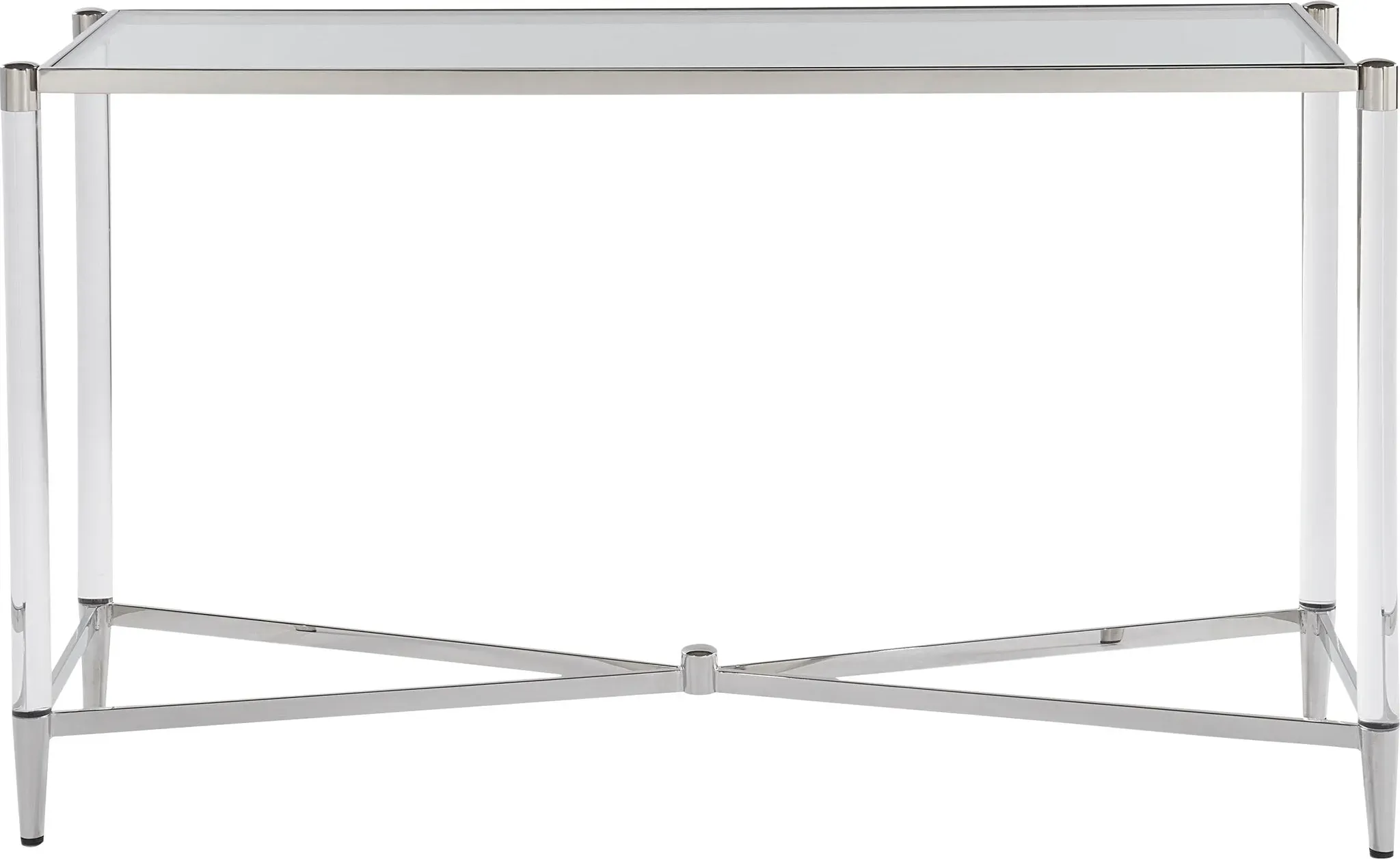 Leonique Konsolentisch »Konsolentisch Marilyn« Konsolentisch, rechteckig, Glas, Acryl/Edelstahl, Sicherheitsglas Leonique transparent + transparent + transparent