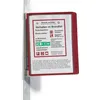 DURABLE Fächermappe Sichttafelsystem Vario Magnet Wall 5 grau 5 Tafeln rot. grau