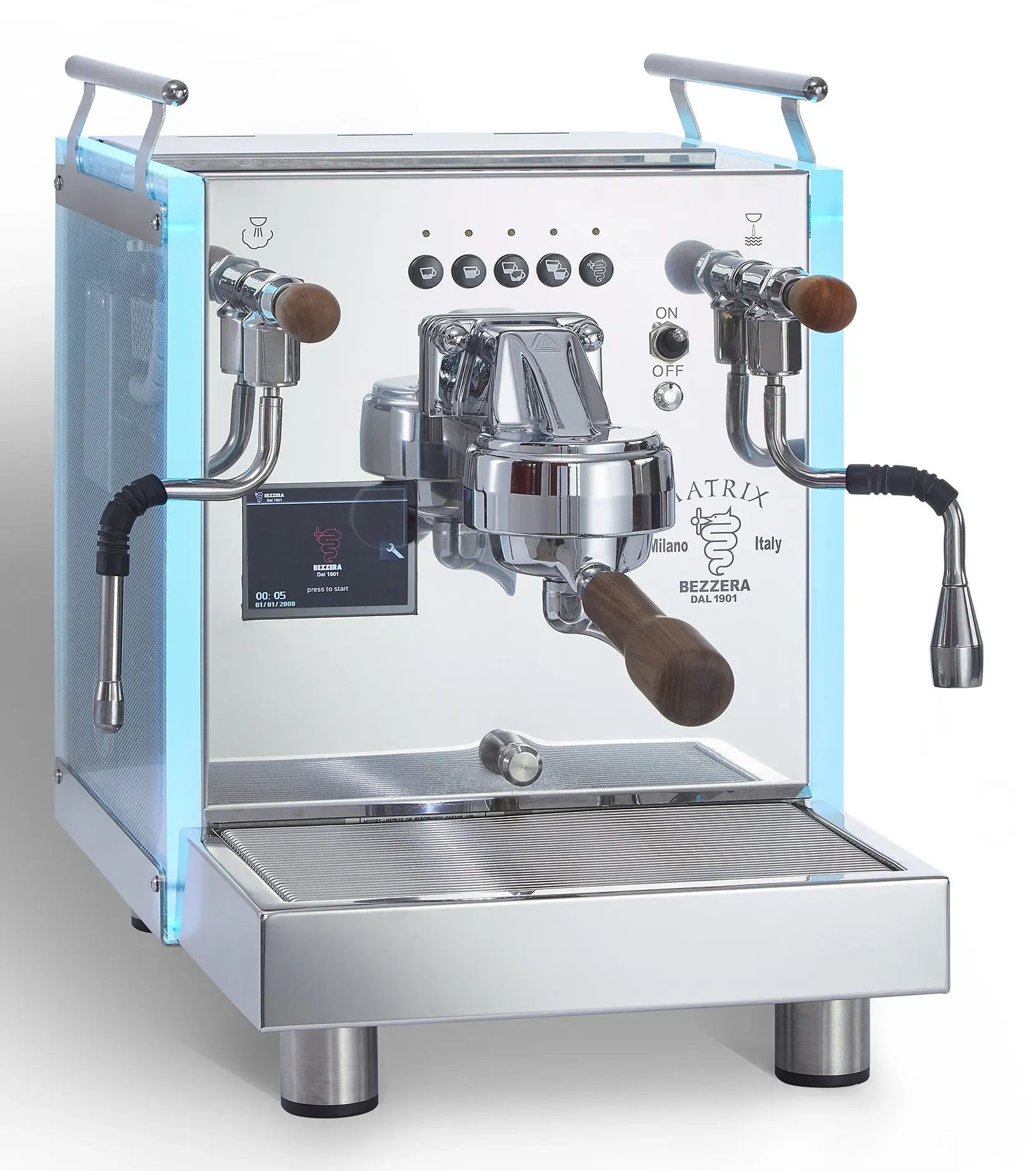 Bezzera Matrix DE, Espressomaschine, 4 l, Gemahlener Kaffee, 1200 W, Chrom