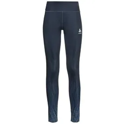 ODLO Damen Tights ZEROWEIGHT PRINT, blue wing teal, S