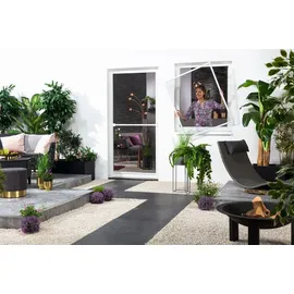 Hecht Fliegengitter Fensterbausatz Basic 100 x 120 cm Anthrazit
