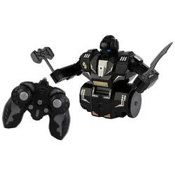 yozhiqu RC-Roboter Ferngesteuerter Kampfroboter, Zweipersonen-Boxkampfroboter, Interaktives Boxspiel für Kinder jeden Alters. Ferngesteuertes Design schwarz