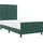 vidaXL Boxspringbett 100 x 200 cm Dunkelgrün