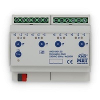 MDT Dimmaktor 4-fach, 6TE REG, 250W 230VAC