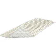 Badenia Trendline Schurwolle Spannauflage 90 x 200 cm weiß