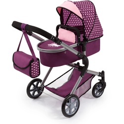 Kombi-Puppenwagen BAYER "City Neo, Pflaume" Puppenwagen lila (pflaume) Kinder Altersempfehlung Puppenwagen