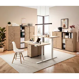 MÖBELPARTNER Arezzo Rollcontainer 32,6 x 39,1 x 59,7 cm schwarz