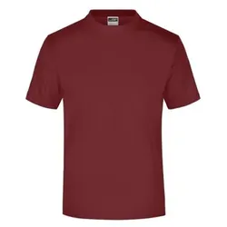 T-Shirt Rundhals JN001, wein-rot, Größe XL - rot - XL