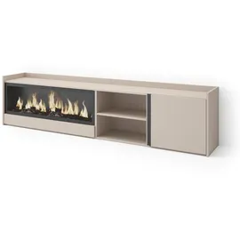 SKRAUT HOME Lowboard 212x50 cm Beige Holzwerkstoff