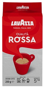 LAVAZZA Qualita Rossa Kaffee, gemahlen Arabica- und Robustabohnen 250,0 g
