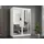 Mirjan24 Schiebetürenschrank Modin 150 x 216 x 65 cm Weiß/Schwarz