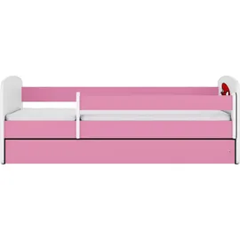 raumhirsch furniture Kinderbett Raumhirsch 80 x 180 cm Holzwerkstoff rosa
