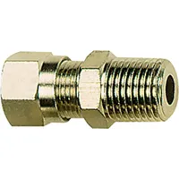 Riegler Gerade Einschraubverschraubung R 1/8 a., Rohr-Außen- Ø8, MS