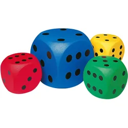 Volley Schaumstoffwürfel. Rot. 16 cm ROT NO SIZE