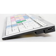 LogicKeyboard Avid Media Composer Slim Line Tastatur DE silber (LKB-MCOM4-AJPU-DE)