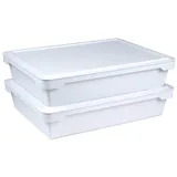 Ooni Pizzateigboxen 2 Stück Polypropylen weiß