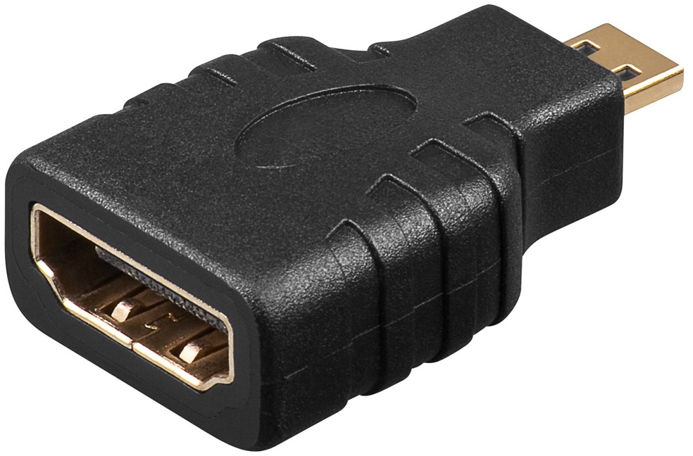 Goobay HDMI A-Buchse zu HDMI D(Micro)-Stecker - A 351 G  (HDMI F/HDMI MICRO M)
