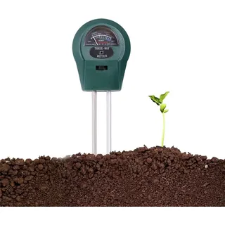 MuCoLa 3 in 1 Feuchtigkeitsmessgerät für Pflanzen PH Wert Bodentesteer Licht Messgerät (Keine Batterie Erforderlich) Bodenmessgerät Bodentester