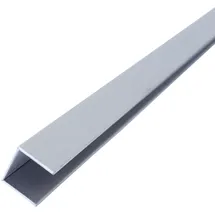 Dalsys Fliesenschiene U-Profil 2,5m x 10mm, Edelstahl, Gebürstet