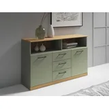 OTTO home Sideboard Ribe 130 x 80 x 35 cm Grün