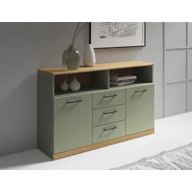 OTTO home Sideboard Ribe 130 x 80 x 35 cm Grün