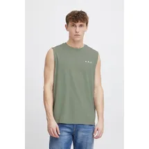 !Solid Tanktop SDMElandro Modisches Streetwear Tank-Top mit Backprint grün XL