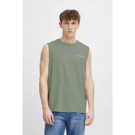 !Solid Tanktop SDMElandro Modisches Streetwear Tank-Top mit Backprint grün XL