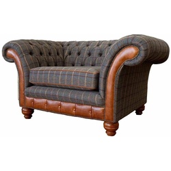 JVmoebel Sessel Sessel Sofa 1 Sitzer Couch Designer Textil Sofas Polster, Made In Europe braun