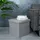 Intirilife Sitzhocker Faltbar Leinen 38 x 38 x 38 cm Grau