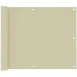 vidaXL Balkon-Sichtschutz Creme 75x500 cm Oxford-Gewebe