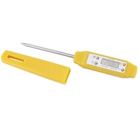 1-teiliges digitales Lebensmittelthermometer, sofort ablesbares Fleischthermometer mit Sondenküchenkochwerkzeugen(Gelb)