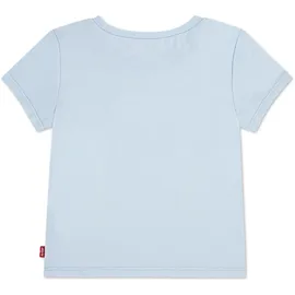 Levi's T-Shirt LEVI'S KIDS "LVG BATWING TEE", Mädchen, Gr. 18M (86), blau (country air), Jersey, Obermaterial: 100% Baumwolle, Basic schmal hüftbedeckend, Rundhals, Shirts T-Shirt, mit LEVIS-Print - for BABY GIRLS