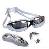 XDeer Schwimmbrille Mirror Schwimmbrille für Erwachsene mit Aufbewahrungsbox, Komfort Profi Schwimmbrillen mit Spiegel grau