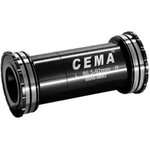 Cema Bb86-bb92 Stainless Steel Shimano Lagerschalen - Black - 86.5/92 mm