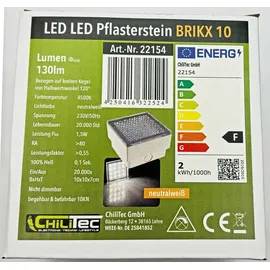 ChiliTec BRIKX 10 Pflasterstein 10 x 10 x 7 cm neutralweiß