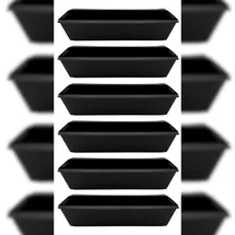 Buri 1-6 Stück Komplettset 60 x 40 x 20 cm Schwarz