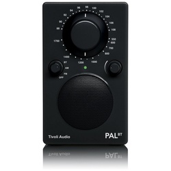 Tivoli Audio PAL BT Radio (FM-Tuner, Tisch-Radio, Bluetooth-Lautsprecher, tragbar, Akku-Betrieb) schwarz QVK-Shop