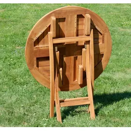 ALEOS. Gartentisch Ø 80 x 75 cm Braun