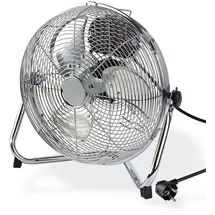 DEMA Metall Bodenventilator 30 cm Standventilator Silber