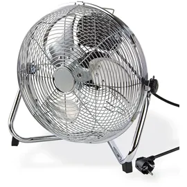 DEMA Metall Bodenventilator 30 cm Standventilator Silber