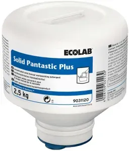 ECOLAB Solid Pantastic Plus Handspülmittel, Mit hervorragender Reinigungskraft und guter Hautverträglichkeit, 2,5 kg - Kartusche (1 Karton = 4 Stück)