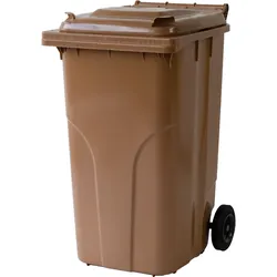 Abfall- und Wertstoffsammelbehälter / 2-Rad Container (F) -  braun / braun / 580