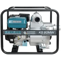 Könner&Söhnen Motorpumpe für stark verschmutztes Wasser KS80MW Pumpe Schmutzwasser
