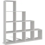 Selsey Stufenregal Stepi Raumteiler 153 x 30 x 152 cm Weiß