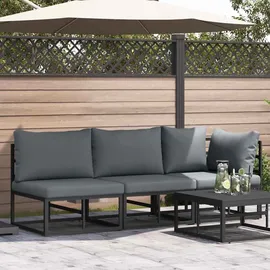 vidaXL Gartenmöbel Schwarz 70 x 70 x 32 cm Metall