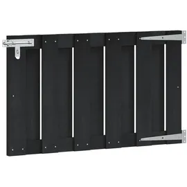 vidaXL Gartentor 100 x 60 cm WPC und Aluminium Schwarz