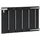 vidaXL Gartentor 100 x 60 cm WPC und Aluminium Schwarz